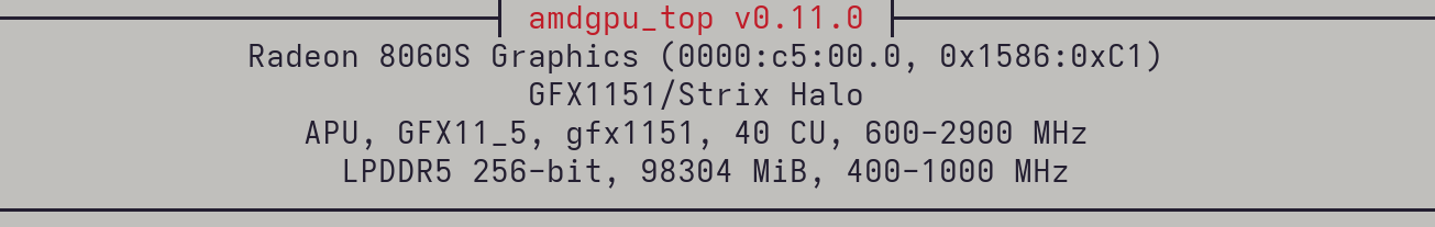 BIOS VRAM settings for 94GB allocation